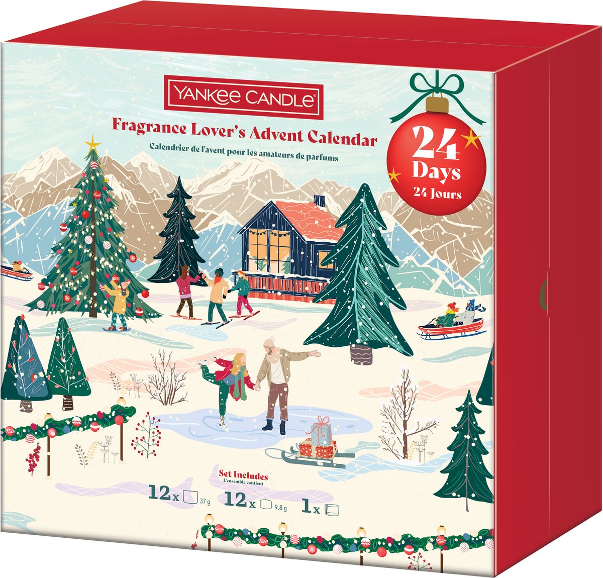 Yankee Candle - Apres Ski - Adventskalender 2025 - bis zu 270 Brennstunden