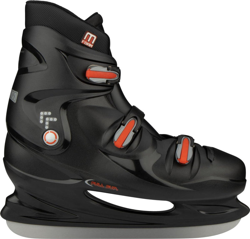 Nijdam Eishockeyschlittschuh für Erwachsene – Hardboot – Schwarz – Größe 49