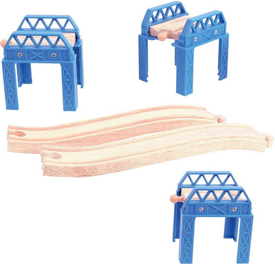 Bigjigs Holzbahnenbrückenteile, 3..