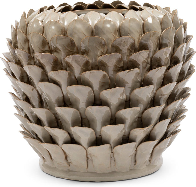 Riviera Maison Vase grün - Artischockenblumenvase - Keramik - (øxh) 39x35
