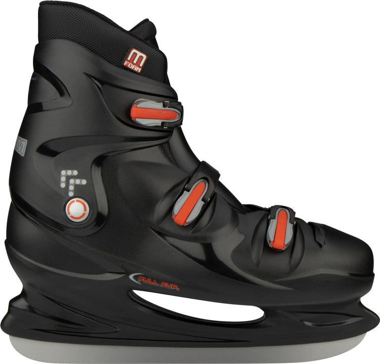 Nijdam Eishockeyschlittschuh für Erwachsene – Hardboot – Schwarz – Größe 47