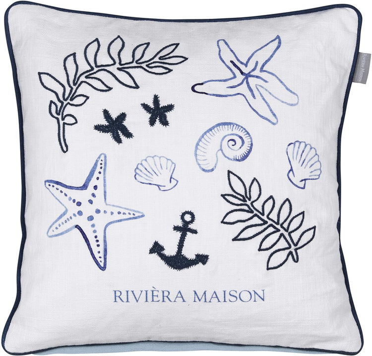 Riviera Maison Riviera Maison Sail Away Kissen Dekokissen – 45 x 45 cm – Blau