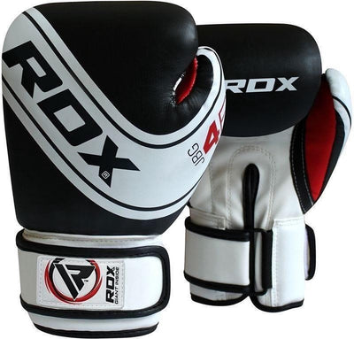 Rdx Boxhandschuhe Kinder – 4b Robo – Kunstleder – Kinder – 4 oz – Schwarz – Weiß