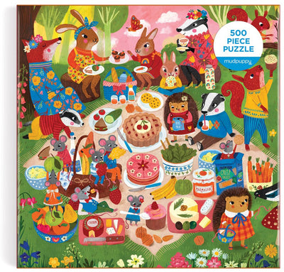Mudpuppy-Puzzle - Waldpicknick - 52 Teile - 500 Teile - 8 Jahre