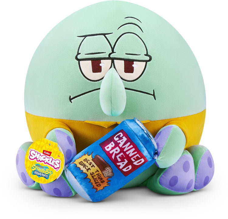 Snackles Lizenzcharakter SpongeBob Schwammkopf Plüschtier von 35 cm (Thaddäus-Tentakel) von Zuru