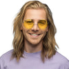 Boland Party Brille Hippie XL Gelb