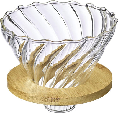 Westmark Glas-Kaffeefilter Brasilia – hochwertiger Filter für handgefilterten Kaffee im Pour-Over-Verfahren – Glas, Bambus, BPA-frei