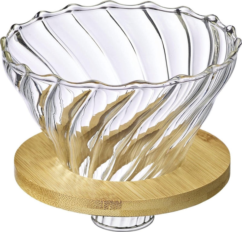 Westmark Glas-Kaffeefilter Brasilia – hochwertiger Filter für handgefilterten Kaffee im Pour-Over-Verfahren – Glas, Bambus, BPA-frei
