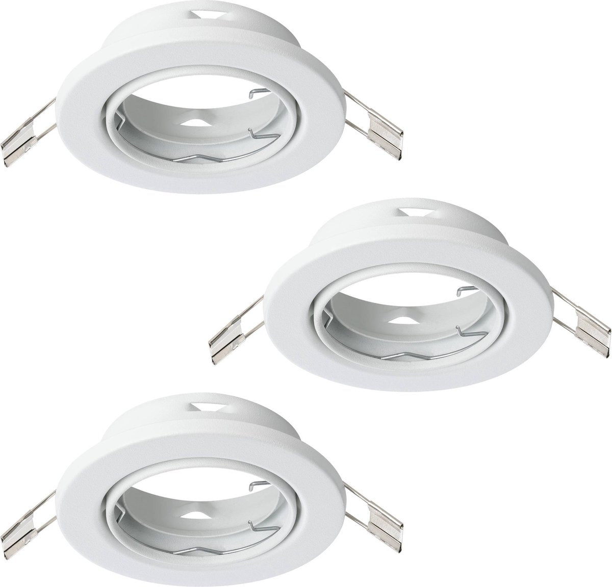 Eglo Agulo 1 Einbaustrahler - gu10 - ø 8,5 cm - weiß - 3er-Set - neigbar