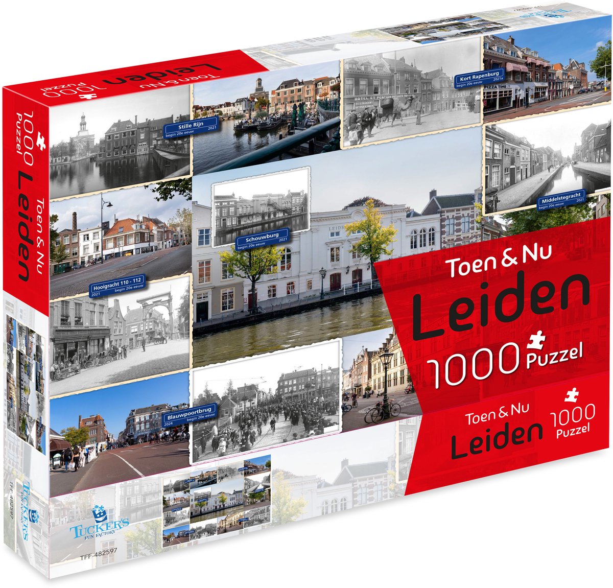 Tucker's Fun Factory Damals-heute-Puzzle – Blei (vom Fotografen Robert Mulder) – 1000 Teile – Puzzles