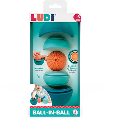 Ludi - Ball im Ball - Motorik - Sinnesspielzeug - Motorikspielzeug - Kleinkindspielzeug