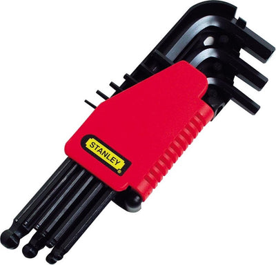 Stanley 0-69-256 Sechskantschlüsselsatz – 9 Stück 1,5–10 mm