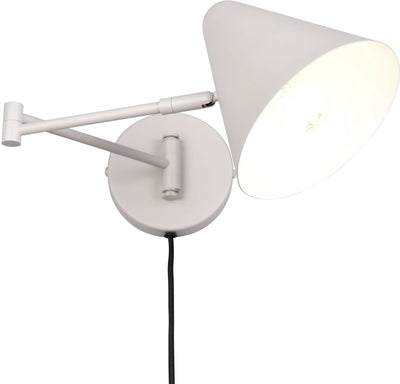 Trio cosima - Wandleuchte - grau warm - exkl. 1x E14 4 W - schwenkbar - Wandmontage - Flex - steckbar