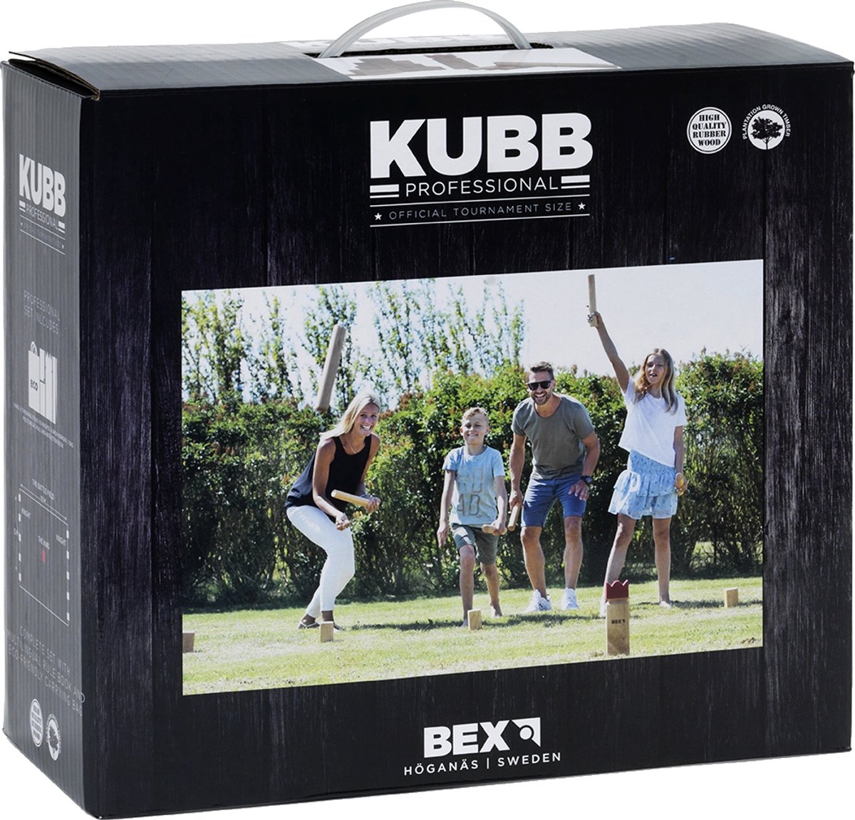 KUBB PRO RUBBERHOUT mit Red King