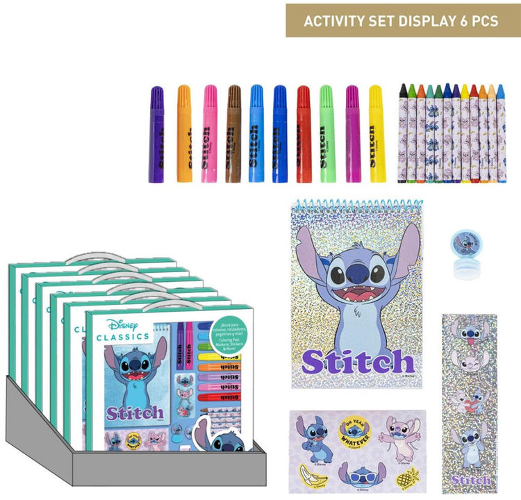 Gabbys Puppenhaus Disney Lilo und Stitch Zeichenset zum Basteln – 26 Teile – 30 Seiten zum Ausmalen