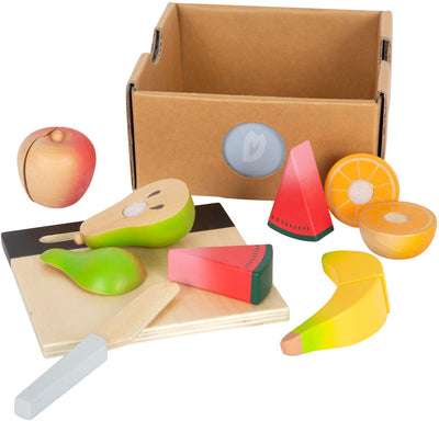 Kleiner Fußholz geschnittene Playets Fruit -Set, 13dlg.