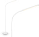 B.k.licht briloner mura – LED Stehleuchte – dimmbar – 6w – 600lm – Touch-Steuerung – schwenkbar – weiß – moderne Leseleuchte