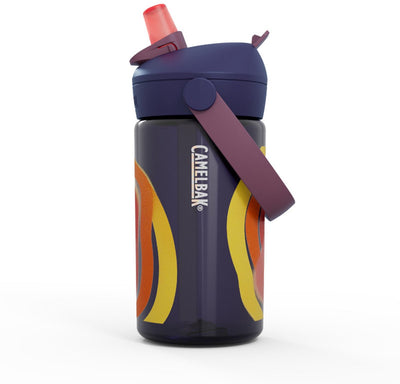 Camelbak Thrive Flip Straw Trinkflasche Kinder – 400 ml – mit Strohhalm – Wasserflasche – Blau (Zyklon)