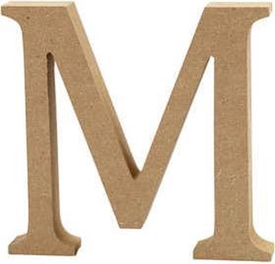 Creativ Company Letter M MDF 13cm, 1.