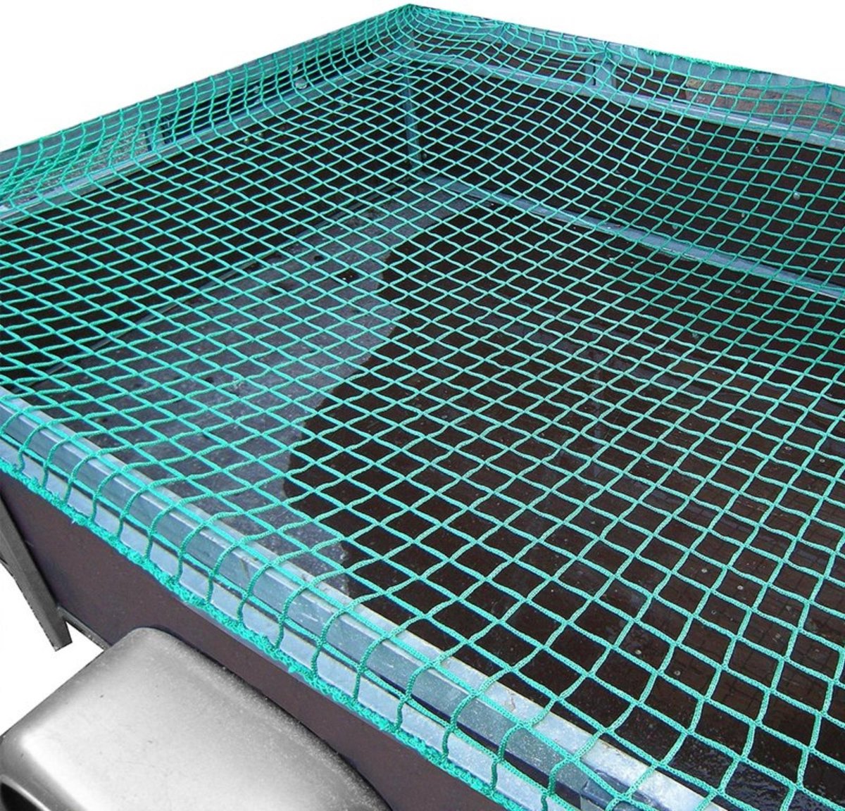 Proplus Anhänger-Abdecknetz – 150 x 220 cm – elastische Befestigung – grün – Anhängernetz