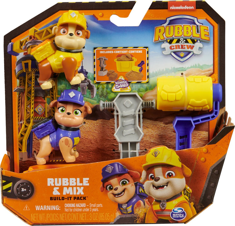Spin Master Rubble Crew – Bauset aus Schutt und Mischung – mit 85 g Spielsand und 2 Handwerkzeugen