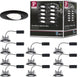 Paulmann LED Einbauleuchte Calla Basisset schwenkbar IP65 rund 90 mm 30° 10x6W 10x500lm 230V 4000K Schwarz matt