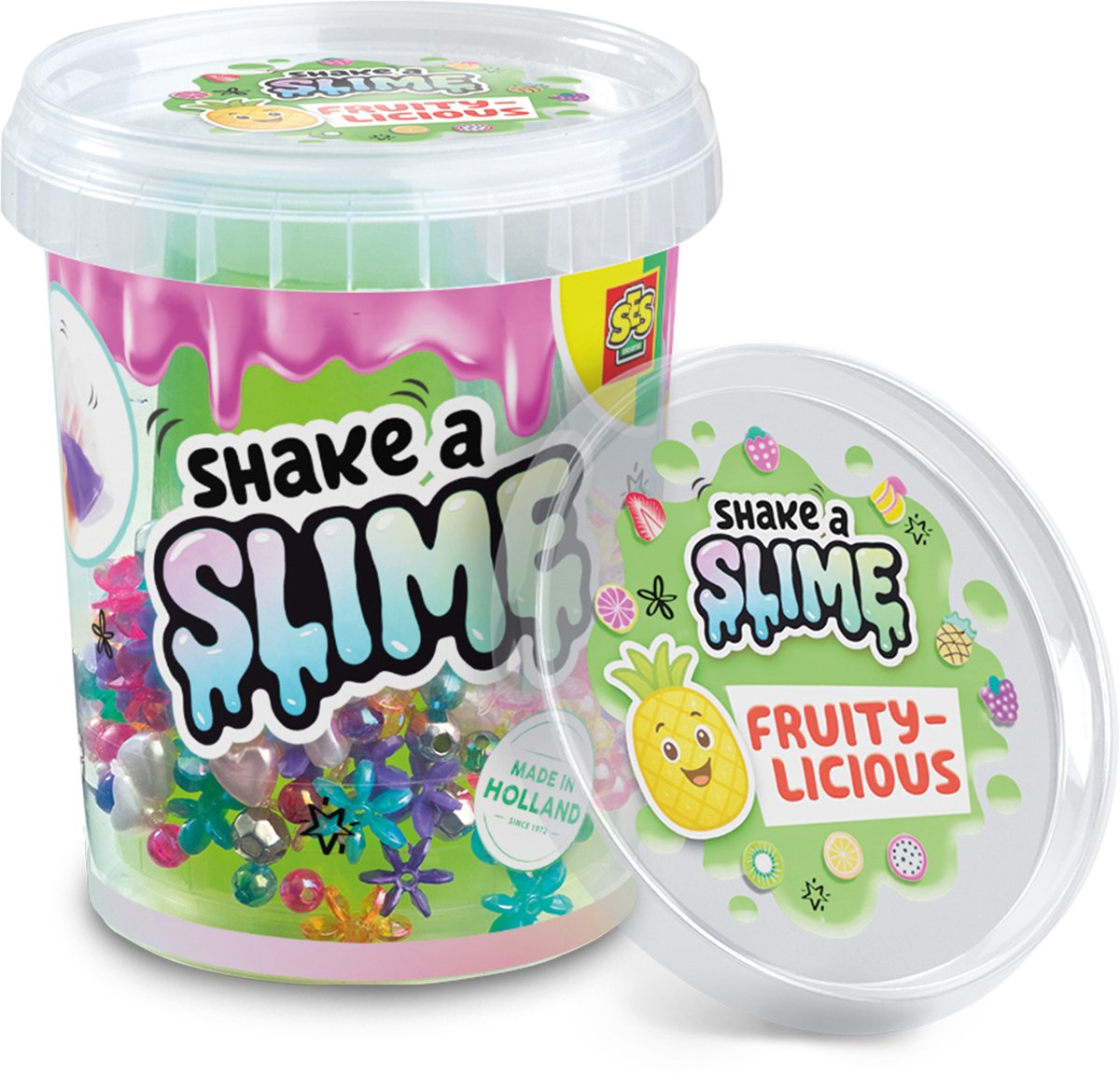 Ses kreativer Shake a Slime – fruchtig lecker – Schleim – glutenfrei – leicht waschbar – für Kinder ab 5 Jahren – 200 g