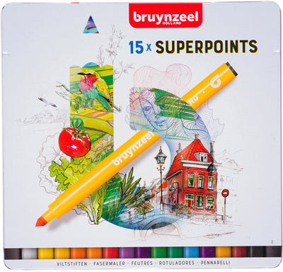 Bruynzeel fühlte -Tip Pens Superpunt, 15st.