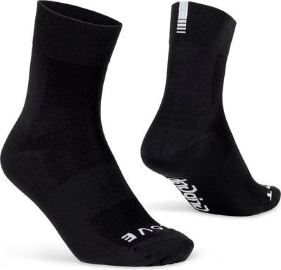 Gripgrab – leichte SL Performance Sommer-Radsocken 1 Paar Coolmax-Radsocken regulärer Schnitt – Schwarz – Unisex – Größe L (44-47)