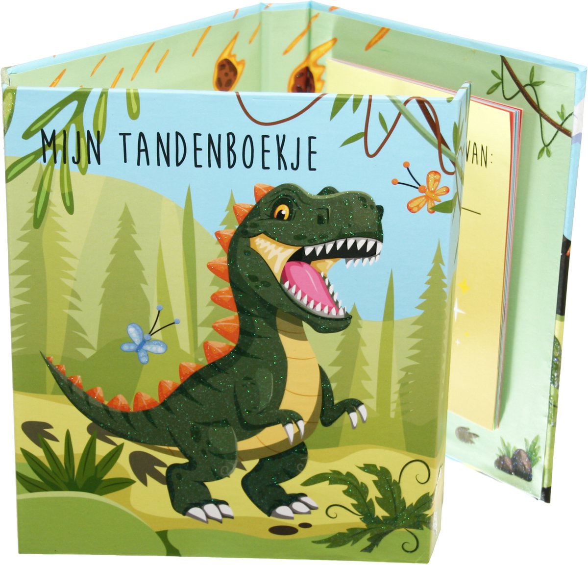 Toothwonders – Dino-Zahnbuch – praktischer Zahnhalter mit Magnetverschluss