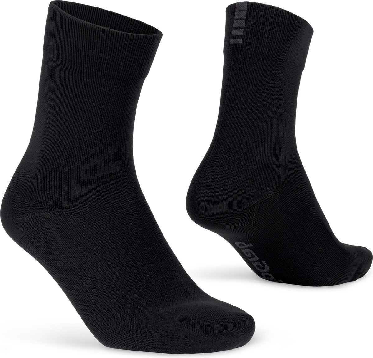 Gripgrab – leichte wasserdichte Frühlings-Herbst-Radsocken Winter-Radsocken – Schwarz – Unisex – Größe S