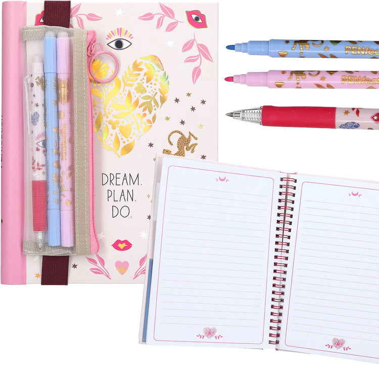 Depesche – Penfection-Notizbuch mit Stift und Markern