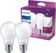Philips Filamentlampe matt 75w a60 e27 x2