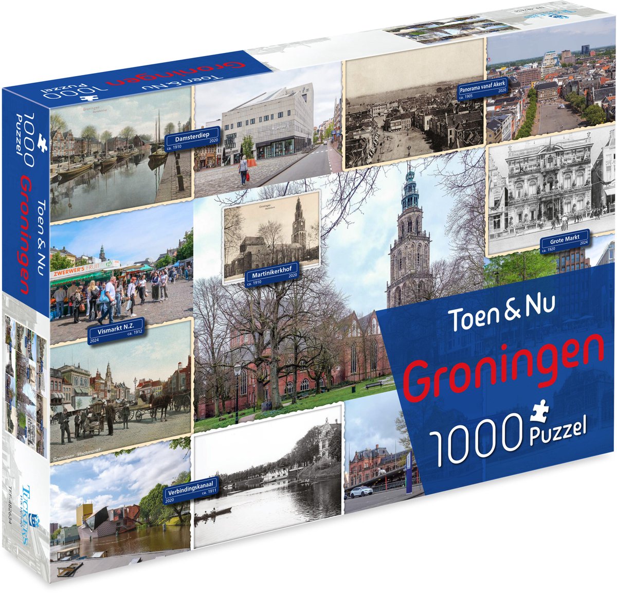 Tuckers Spaßfabrik damals und heute Puzzle – Groningen (vom Fotografen Robert Mulder) – 1000 Teile – Puzzles
