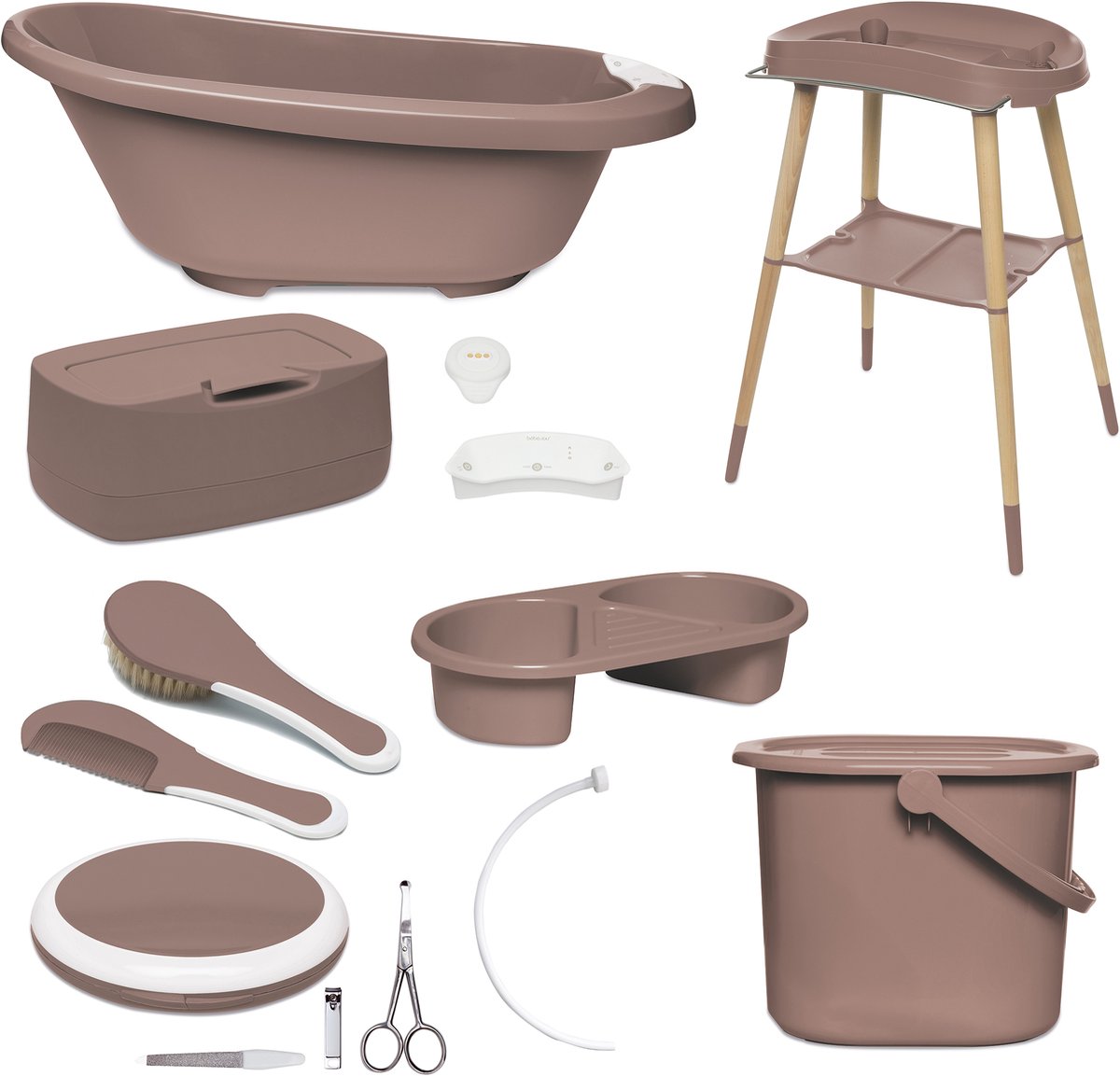 Bébé-jou Badeset 8-teilig Sense Edition Mokka-Mousse