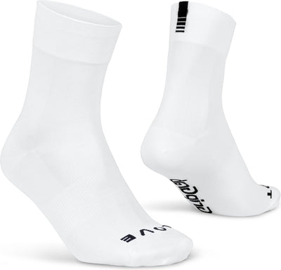 Gripgrab – leichte SL Performance Sommer-Radsocken 1 Paar Coolmax-Radsocken regulärer Schnitt – weiß – Unisex – Größe S (38–41)