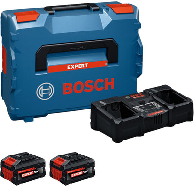 Bosch blau 18v 8,0ah Batterie Starterset exba18v-80 2-320 | 2x exba18v-80 + Ladegerät exal18v2-320 - 1600a0373x