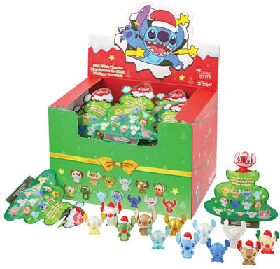 Disney Lilo Stitch Xmas Mini Stitch Blind Bag – 1 Stitch-Figur, zufällig geliefert