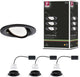 Paulmann LED Einbauleuchte Nova Coin 3er Set schwenkbar rund 84 mm 50° Coin 3x6W 3x470lm 230V 2700K Schwarz matt