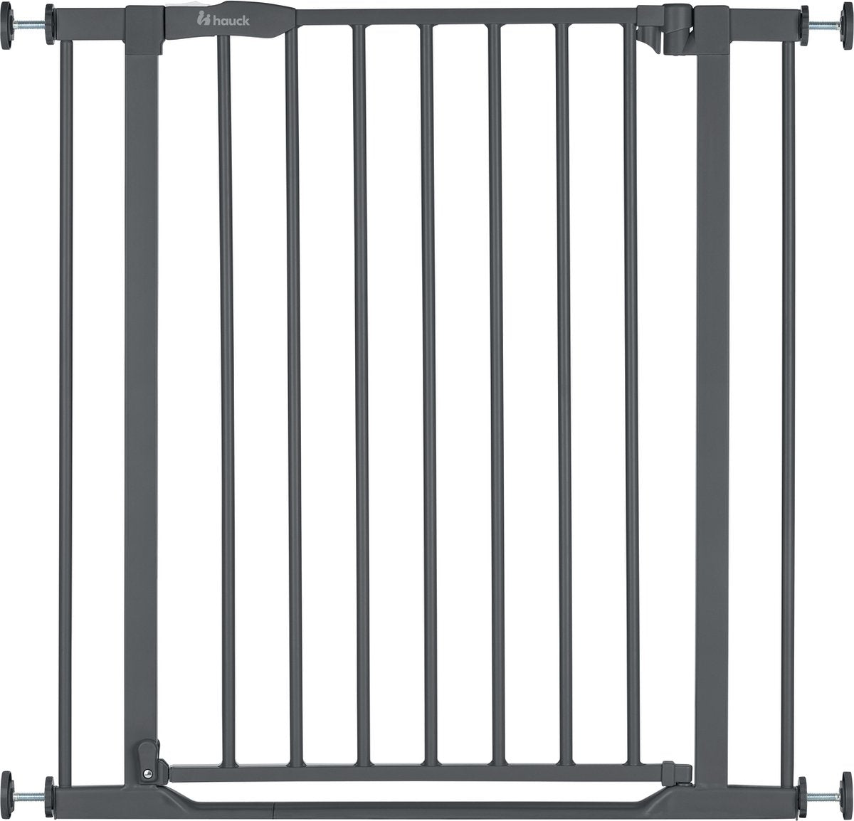 Hauck Clear Step 2 Schutzgitter – Treppenschutzgitter – dunkelgrau 75-80 cm