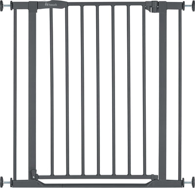 Hauck Clear Step 2 Schutzgitter – Treppenschutzgitter – dunkelgrau 75-80 cm
