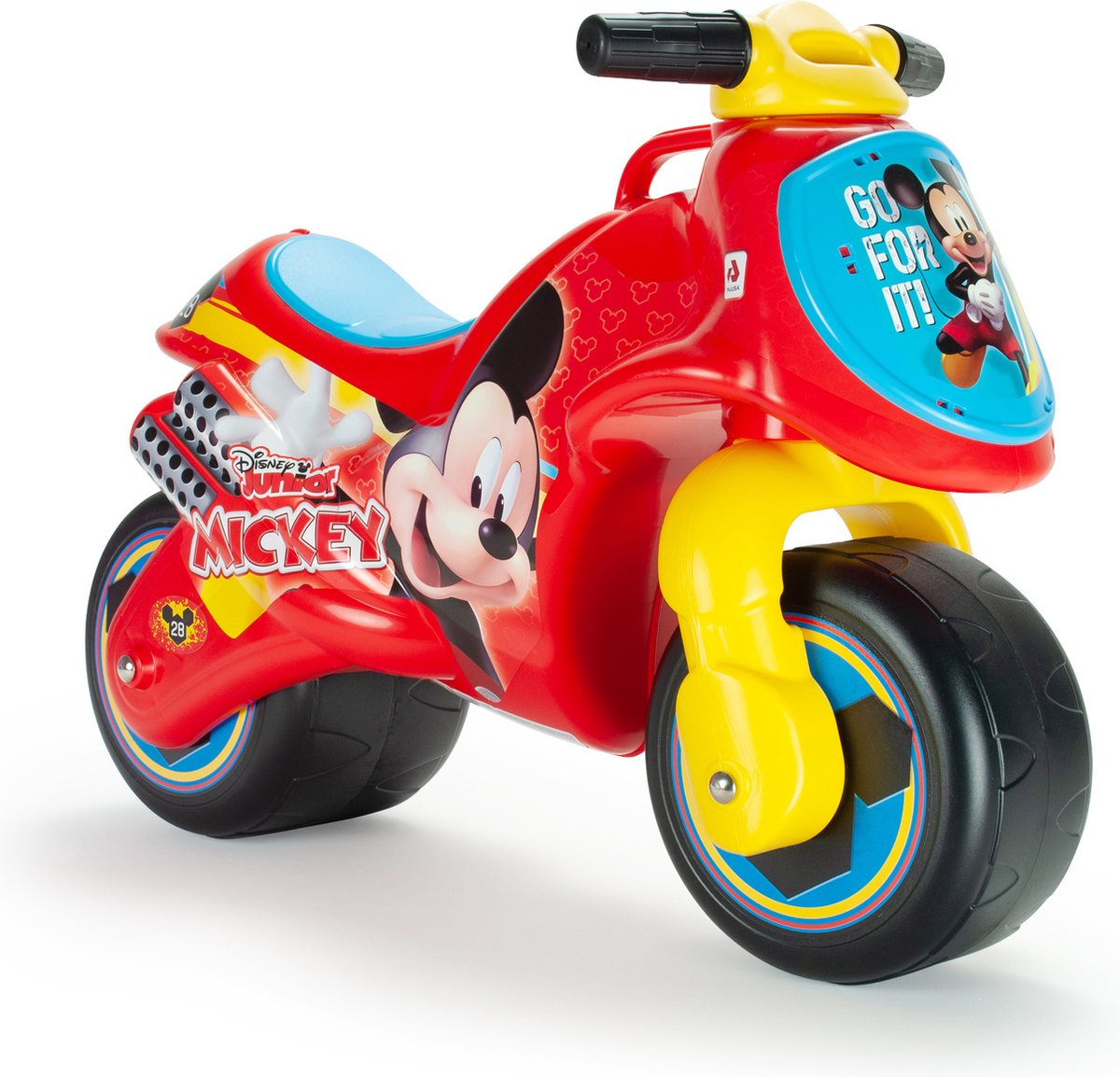 Injusa Mickey Mouse-On-Laufmotor rot