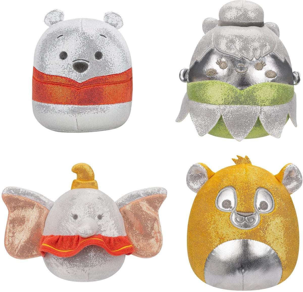 Squishmallows Disney 100. Jubiläum 4er-Set2 – 5-Zoll-Squishmallows (inkl. Adoptionszertifikat)
