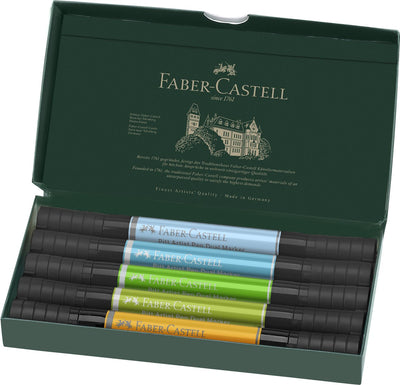 Faber-Castell Zeichenstift – Pitt Artist Pen – Duo Marker – Tiere – 5 Stück – FC-162008