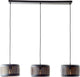 Brilliant Tyas – Hängelampe – E27 max. 3 x 60 W – Schwarzgold