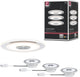 Paulmann Premium LED Einbauleuchte Whirl Basisset rund 120 mm 3x4,9W 3x180lm 230V dimmbar 3000K Aluminium gedreht, satiniert