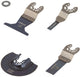 Wolfcraft - Multitool-Sägeblatt-Set - 4-teiliges Sägeblatt-Set - Starlock - für Laminat - Universal - 3961000