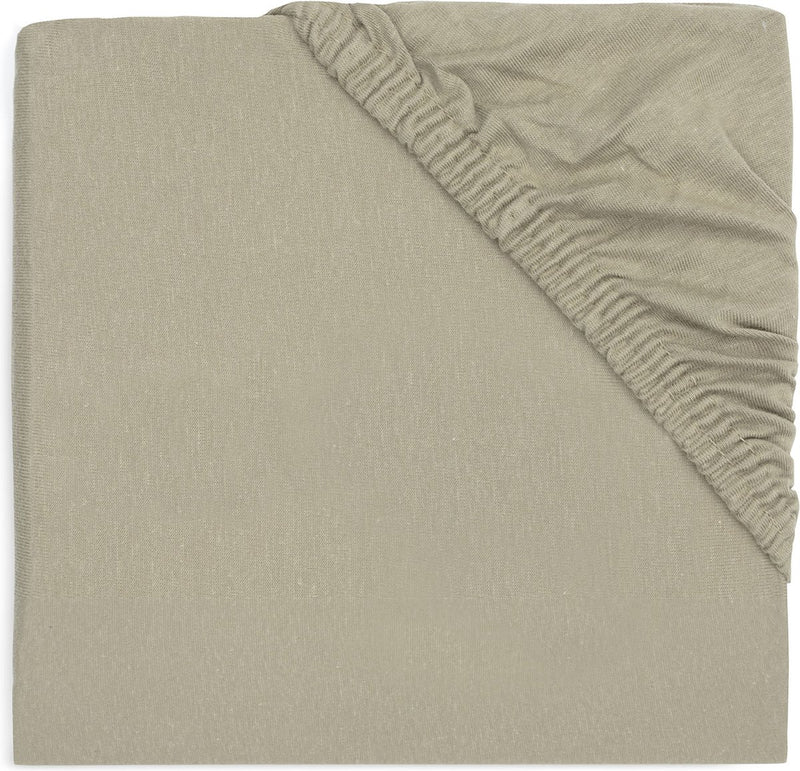 Jollein - Spannbettlaken Jersey 40 50x80 90cm - Wiege, Bett, Babybett - Olivgrün