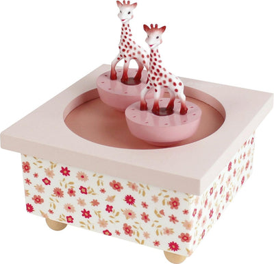 Sophie die Giraffe Spieluhr – Dancing Sophie's – Baby-Spieluhr – Mutterschaftsgeschenk – Babyparty-Geschenk – ab 12 Monaten – 11,5 x 11,5 x 8,5 cm – rosa