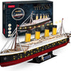 Kubikfun kubisch Spaß 3D -LED -Puzzel Titanic 266 Stücke